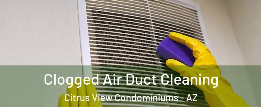 Clogged Air Duct Cleaning Citrus View Condominiums - AZ