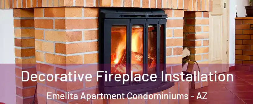 Decorative Fireplace Installation Emelita Apartment Condominiums - AZ