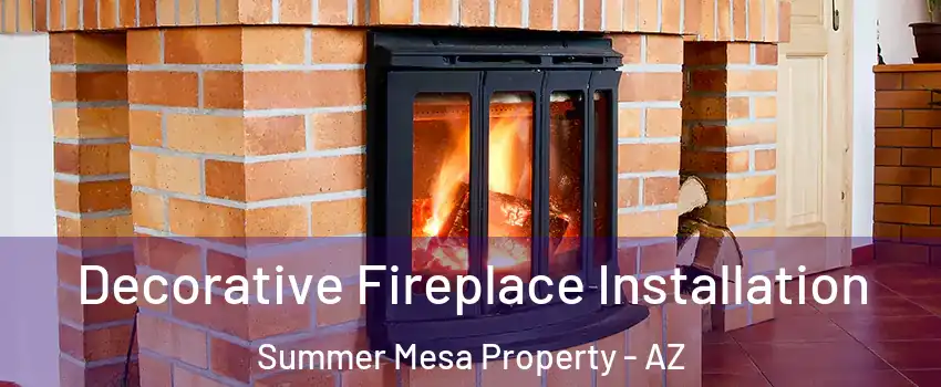 Decorative Fireplace Installation Summer Mesa Property - AZ