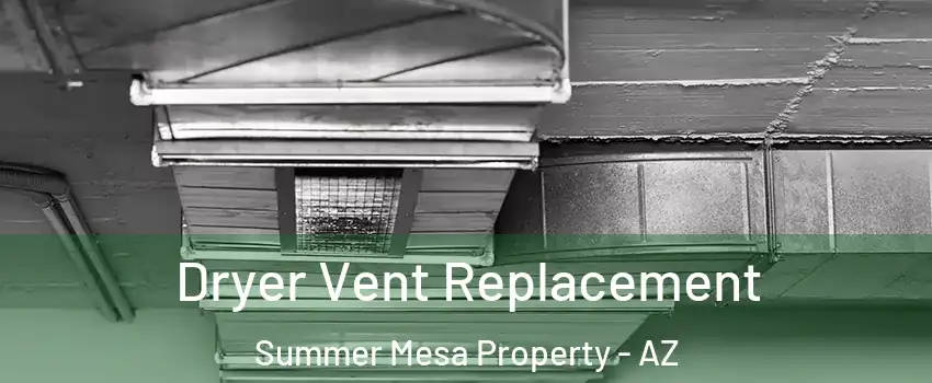 Dryer Vent Replacement Summer Mesa Property - AZ