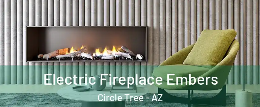 Electric Fireplace Embers Circle Tree - AZ