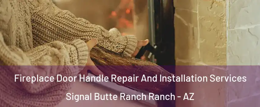 Fireplace Door Handle Repair And Installation Services Signal Butte Ranch Ranch - AZ