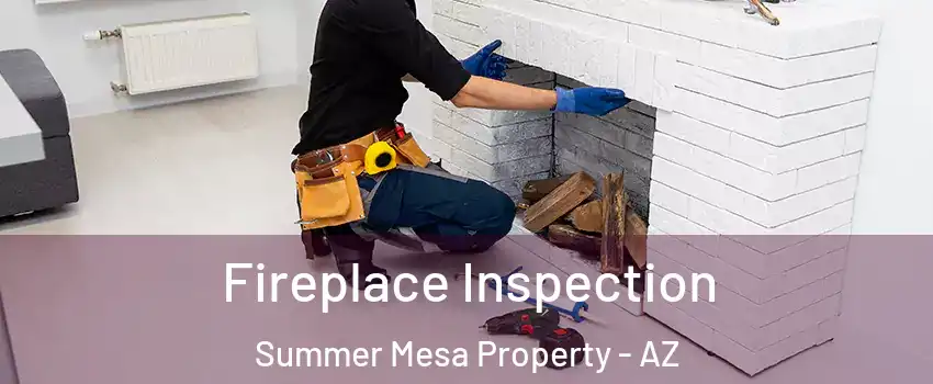 Fireplace Inspection Summer Mesa Property - AZ