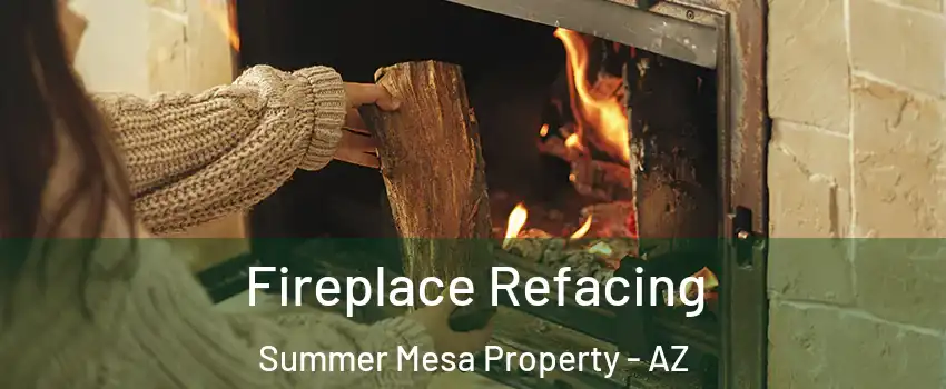 Fireplace Refacing Summer Mesa Property - AZ