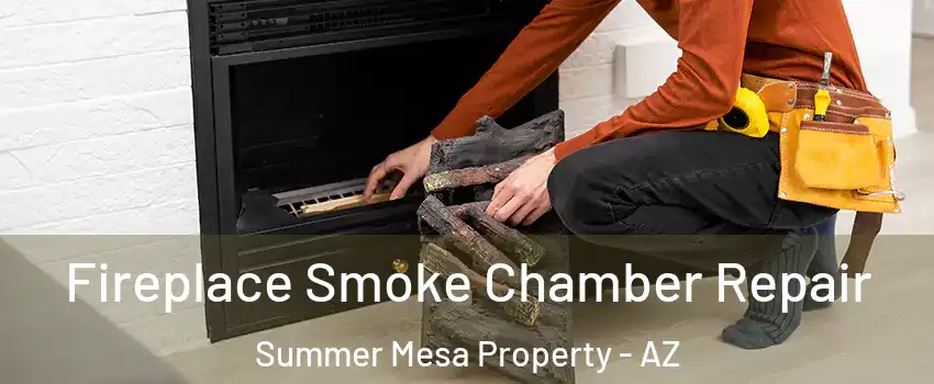 Fireplace Smoke Chamber Repair Summer Mesa Property - AZ