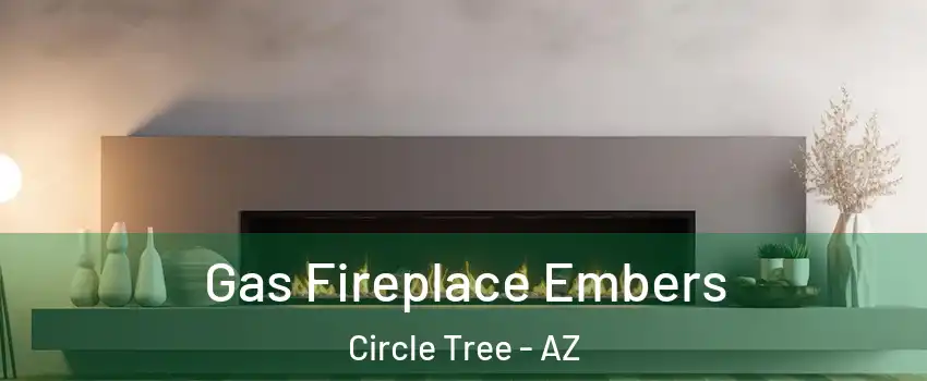 Gas Fireplace Embers Circle Tree - AZ