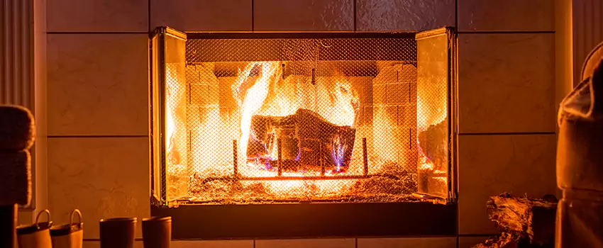 Mendota Hearth Landscape Fireplace Installation in Barclay Village, Arizona