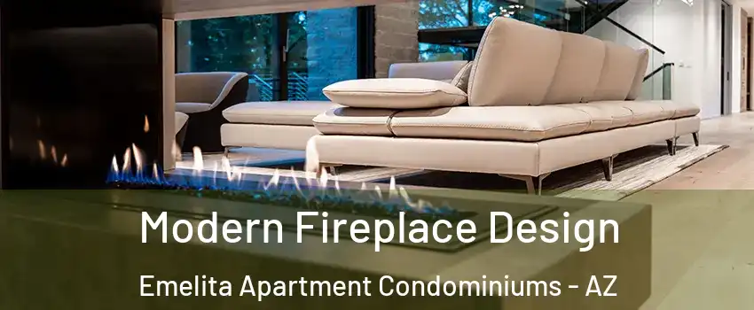 Modern Fireplace Design Emelita Apartment Condominiums - AZ