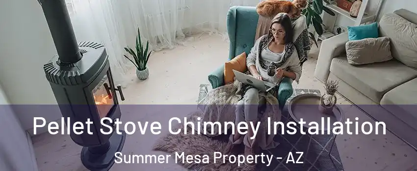 Pellet Stove Chimney Installation Summer Mesa Property - AZ