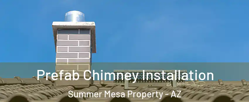 Prefab Chimney Installation Summer Mesa Property - AZ